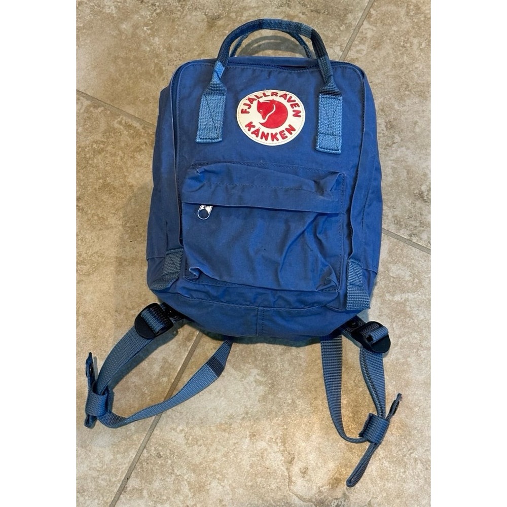 Fjallraven Kanken Mini Backpack - Blue Unisex Durable